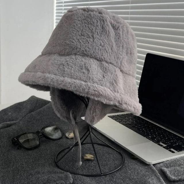 Plain Fleece Bucket Hat