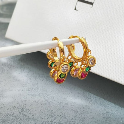 Rhinestone Alloy Chandelier Earring