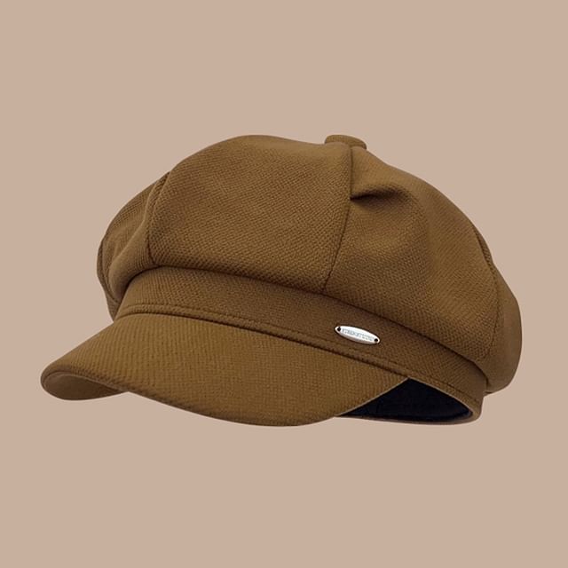 Casquette/béret gavroche en similicuir