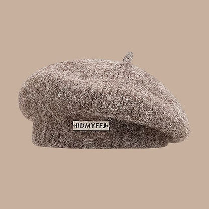 Casquette/béret gavroche en similicuir