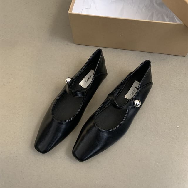 Flats Square Jane Toe Mary