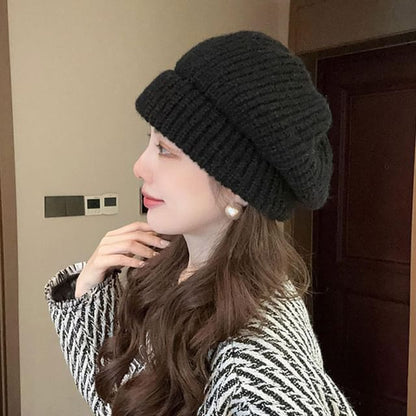Knit Beanie Slouchy Plain