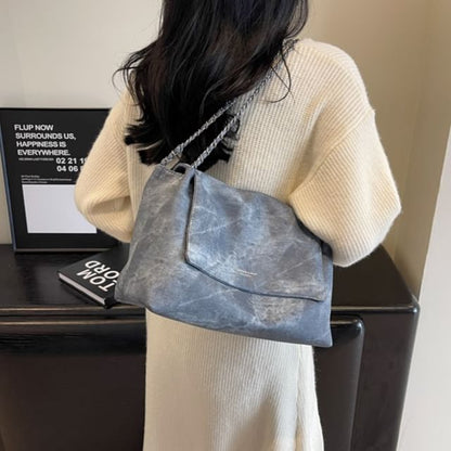 Sac à bandoulière à rabat et chaîne