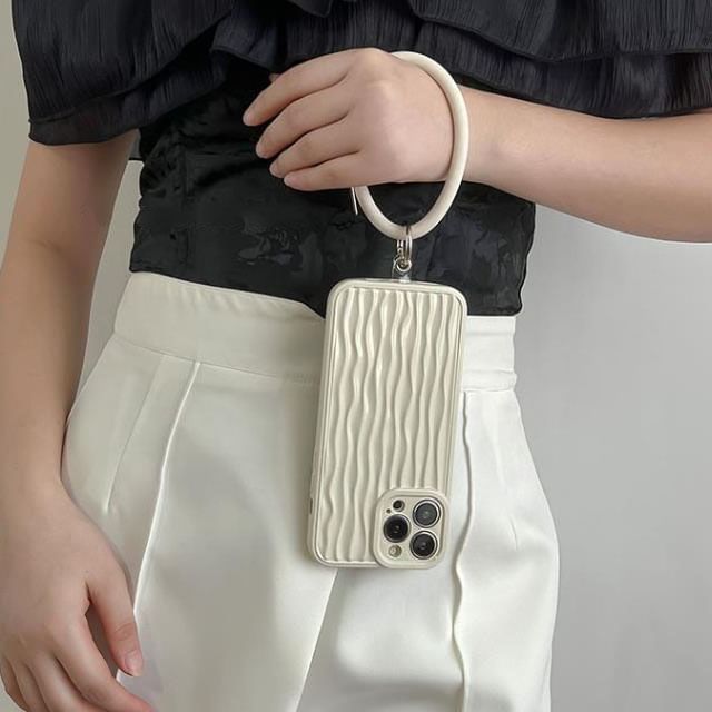 Charm Phone Hoop Textured Case