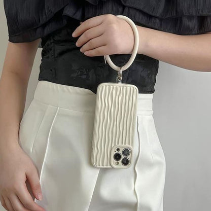 Charm Phone Hoop Textured Case