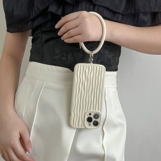 Charm Phone Hoop Textured Case