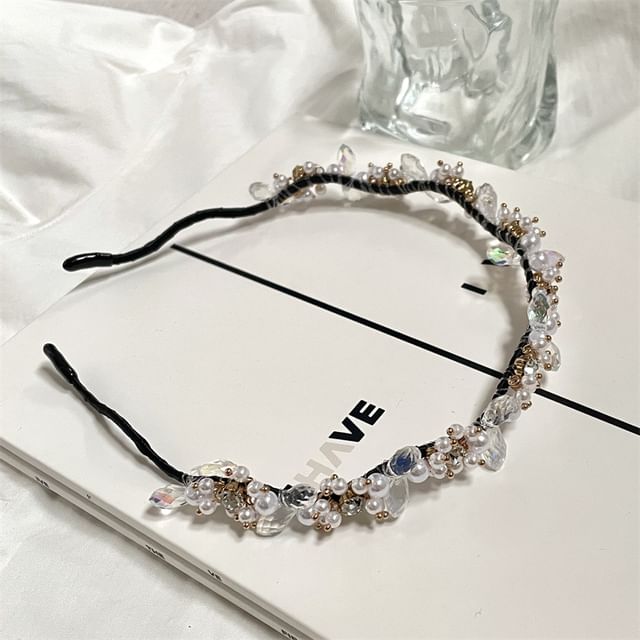 Faux Headband Rhinestone Crystal