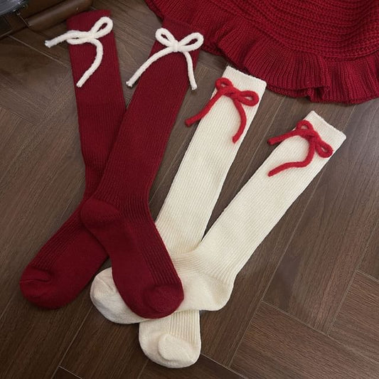 Ribbon Long Socks