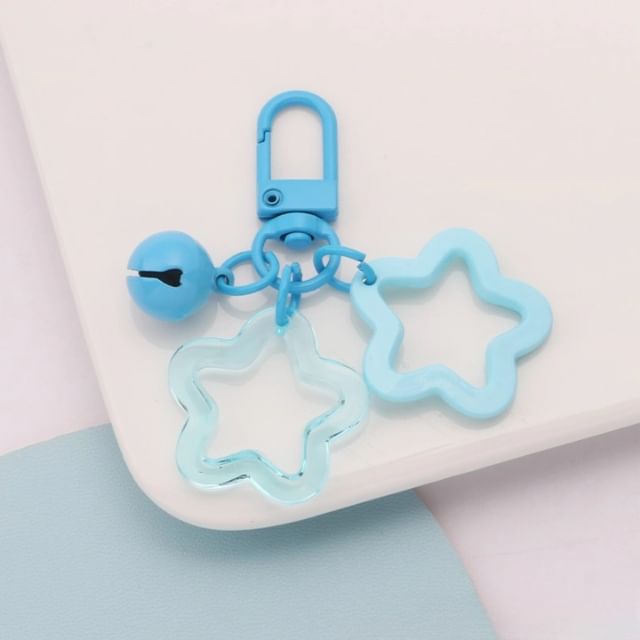 Star Bell Bag Charm Keyring