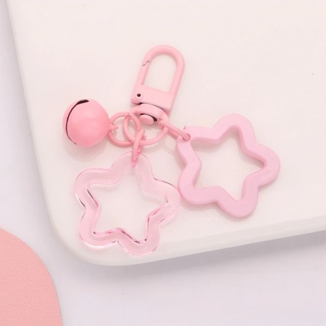 Star Bell Bag Charm Keyring