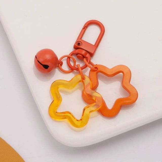 Star Bell Bag Charm Keyring