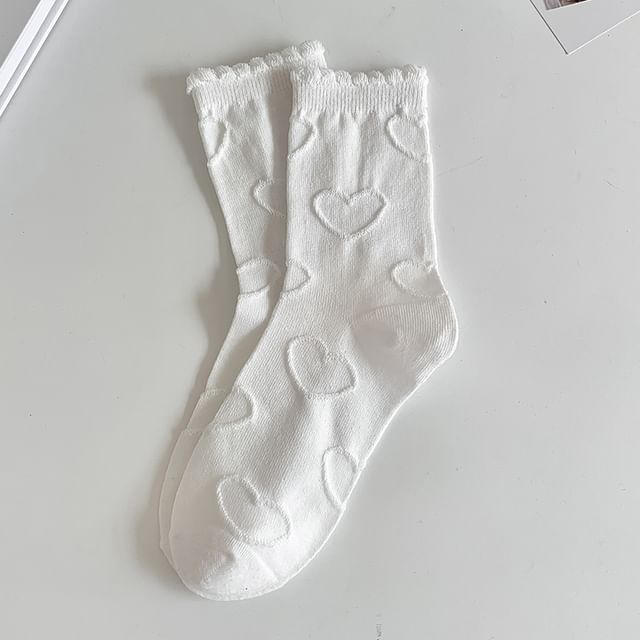 Chaussettes à volants imprimées