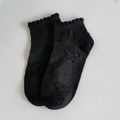 Chaussettes à volants imprimées