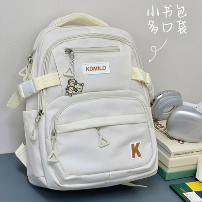 Lettering Buckle Backpack