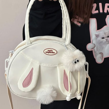 Rabbit Pom Pom Tote Bag