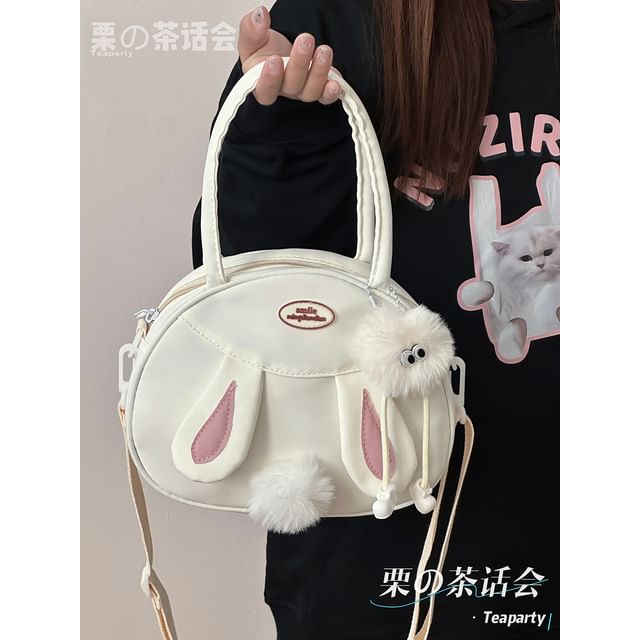 Rabbit Pom Pom Tote Bag