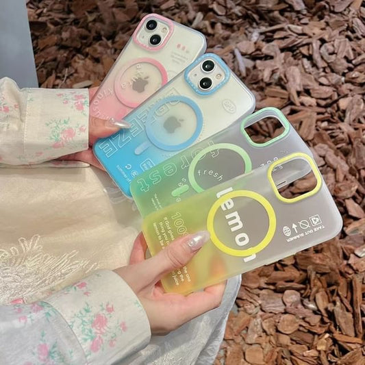 Case Phone Gradient MagSafe Lettering