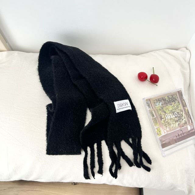 Fringe Plain Scarf