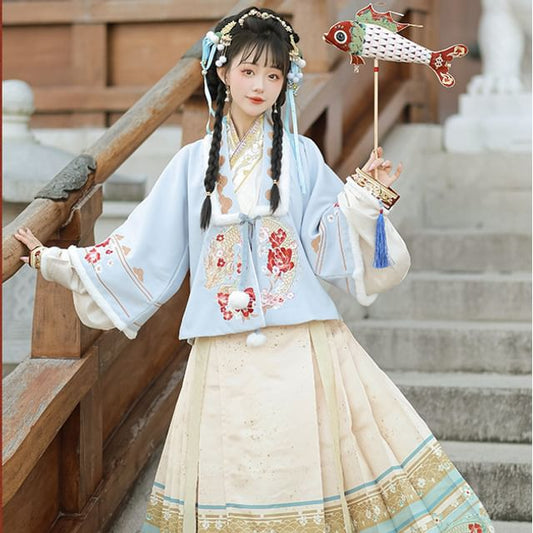 Floral Hanfu Costume Set