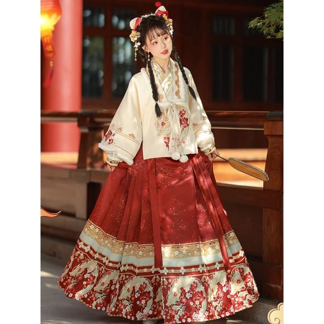 Floral Hanfu Costume Set