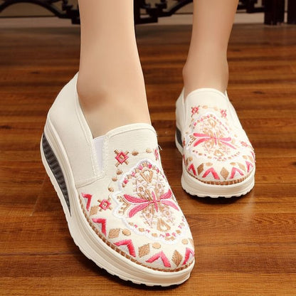 Slip Embroidered Ons Platform