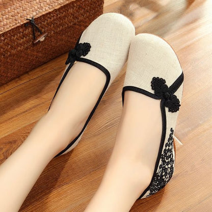 Flower Flats Embroidered