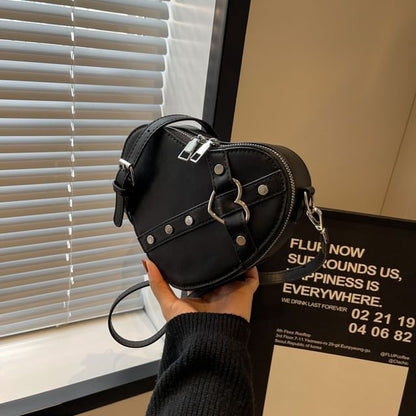 Heart Faux Leather Bag Crossbody