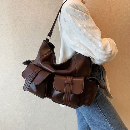 Leather Bag Faux Tote