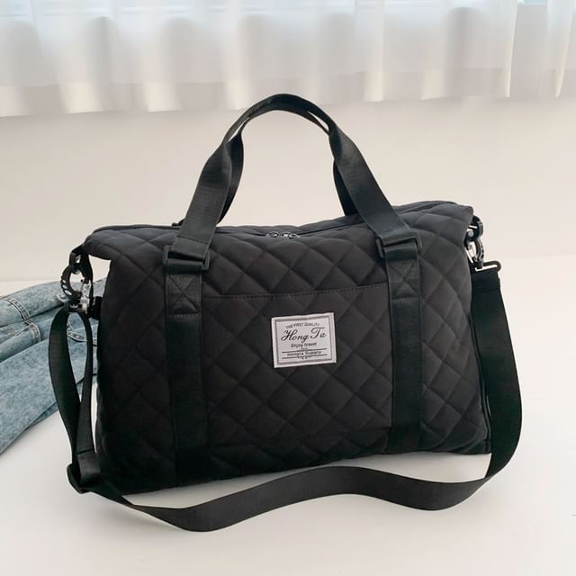 Quilted Carryall Applique Bag