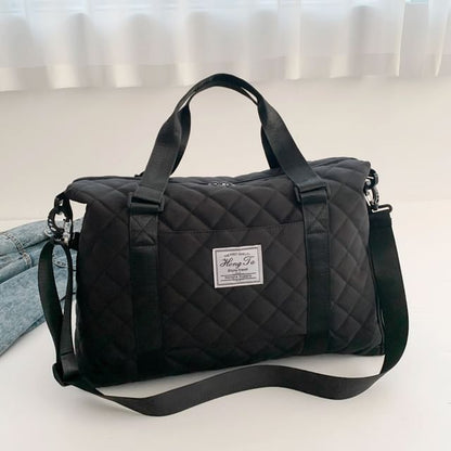Quilted Carryall Applique Bag