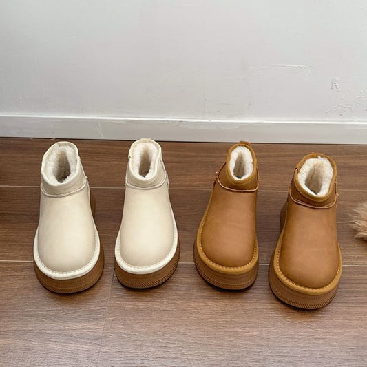 Ankle Snow Platform Boots
