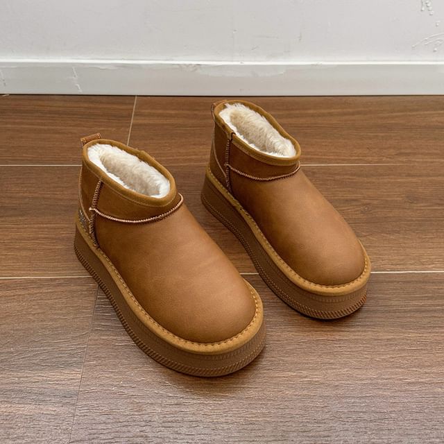 Ankle Snow Platform Boots