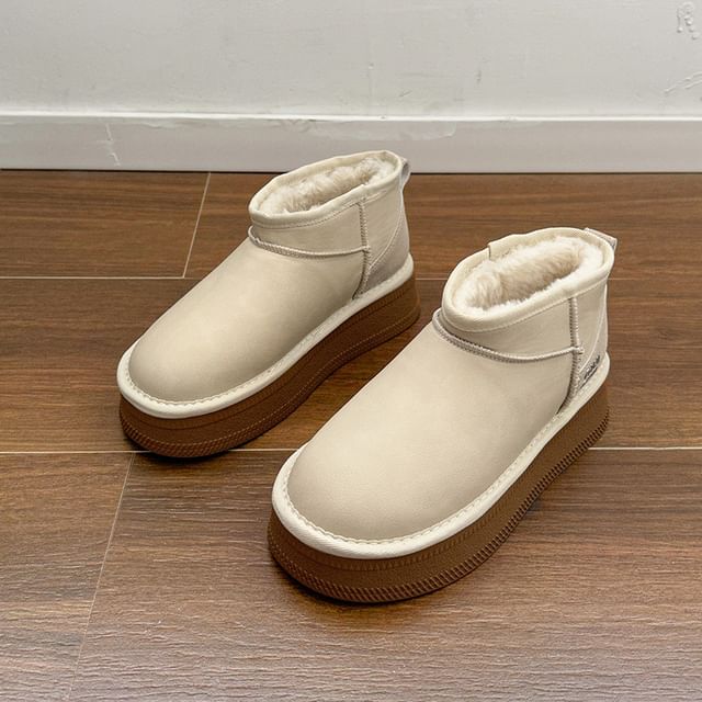 Ankle Snow Platform Boots