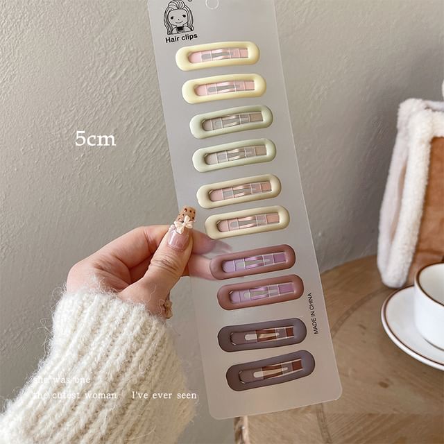 Plain Alloy Hair Clip / Set