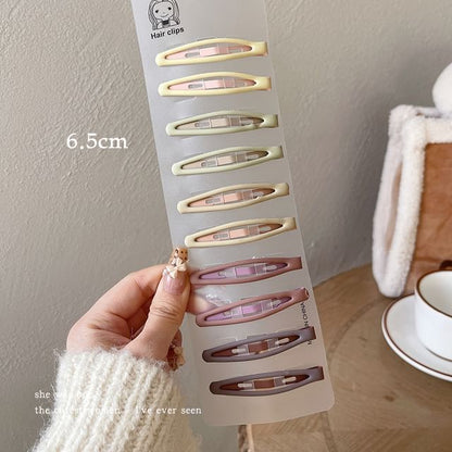 Plain Alloy Hair Clip / Set