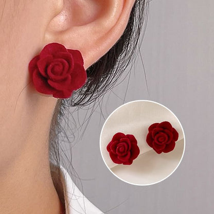 Alloy Ear Cuff Flocking Rose
