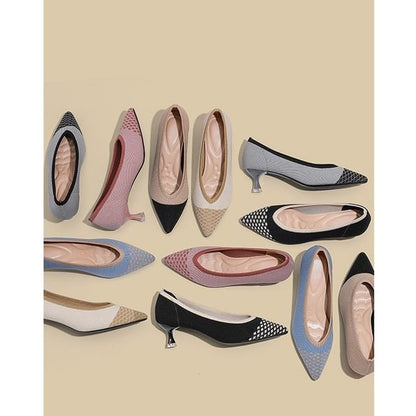 Kitten-Heel Pointed Pumps