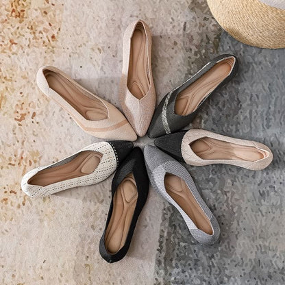 Pumps Woven Wedge-Heel Pointed