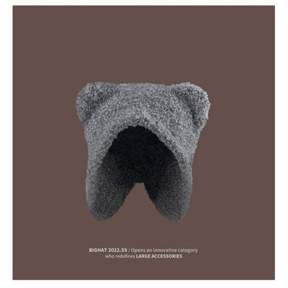 Bonnet Hat Fleece Ear Bear
