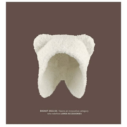 Bonnet Hat Fleece Ear Bear