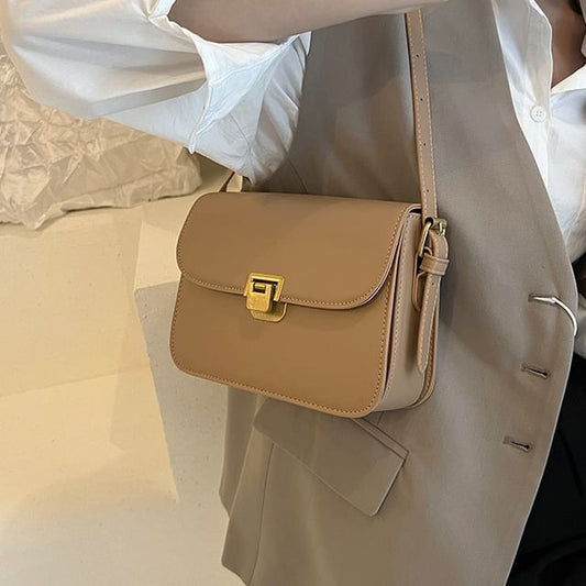 Faux Shoulder Bag Leather Flap