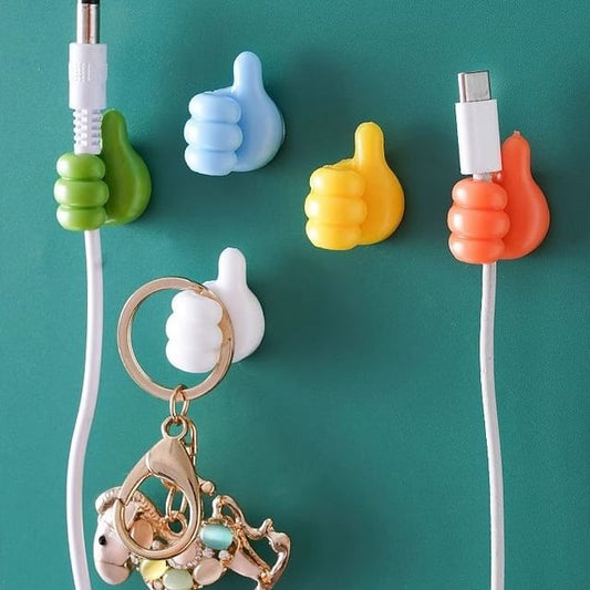 Thumbs Up Plastic Adhesive Cable Organizer / Set