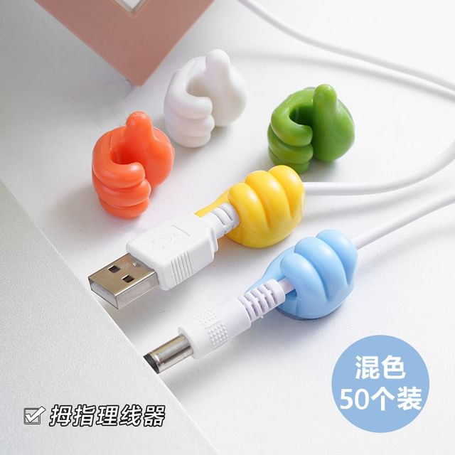 Thumbs Up Plastic Adhesive Cable Organizer / Set