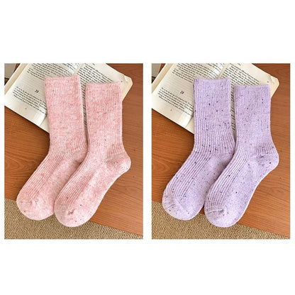 Dotted Ribbed Socks / Set