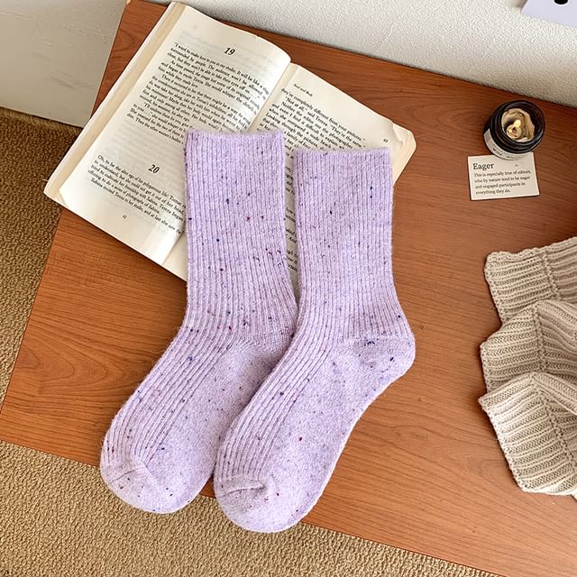 Dotted Ribbed Socks / Set