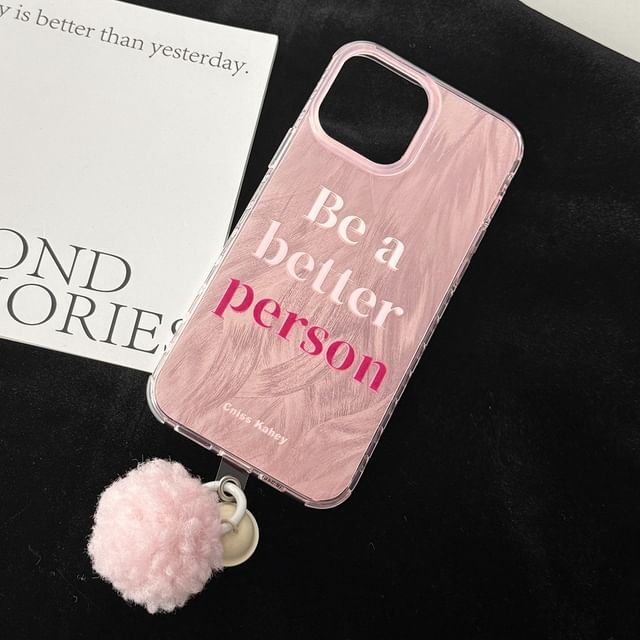 Pom Lettering Bell Phone Case