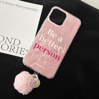 Pom Lettering Bell Phone Case