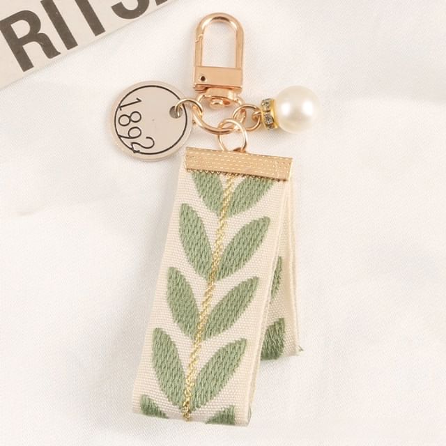 Leaf Print Keychain