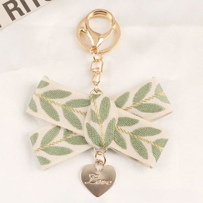 Leaf Print Keychain