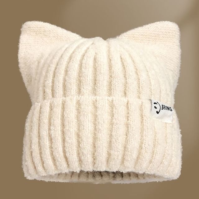 Ear Beanie Cat Knit